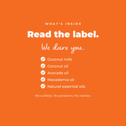 Clarify Organic Dog Conditioner: ingredient list. Read the label, we dare you.