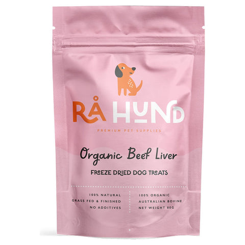 Organic Freeze Dried Beef Liver Treats, Rå Hund product photo