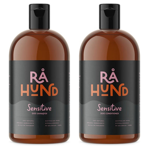 Sensitive manuka honey dog shampoo and conditioner set